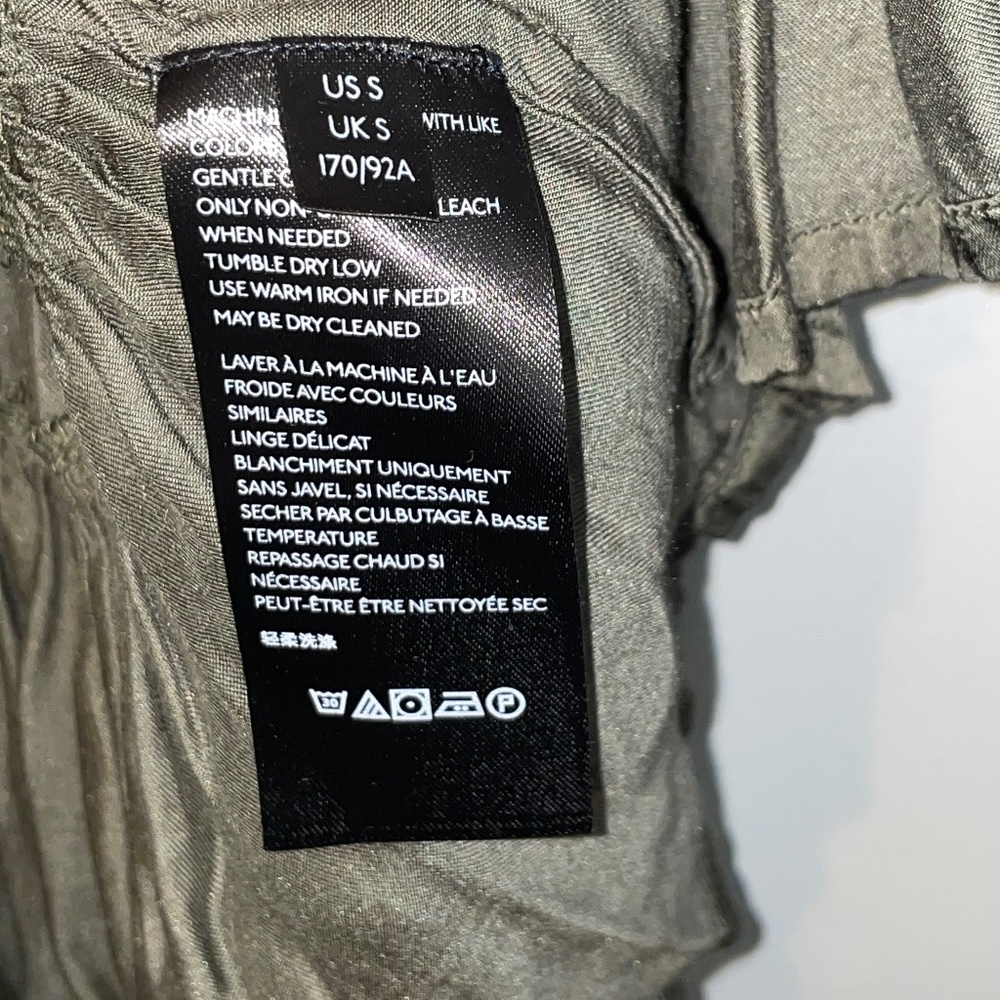 EUC Anthropologie Maeve Louisa Tiered Tee Olive Green Size Small - Picture 5 of 7